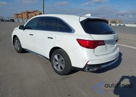 2020 Acura Mdx Standard from USA, damaged, VIN 5J8YD3H30LL009941